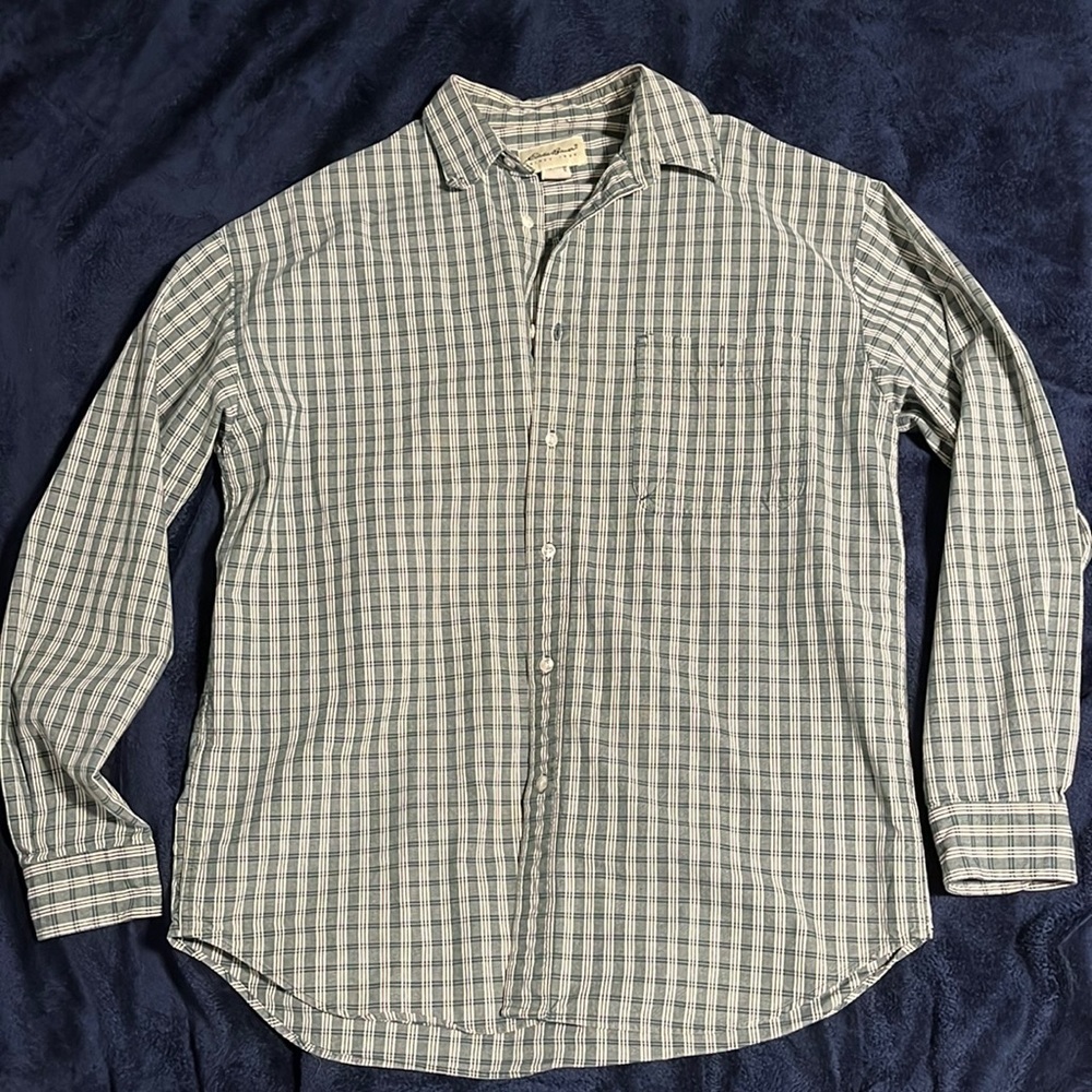 Eddie Bauer Plaid Button Up